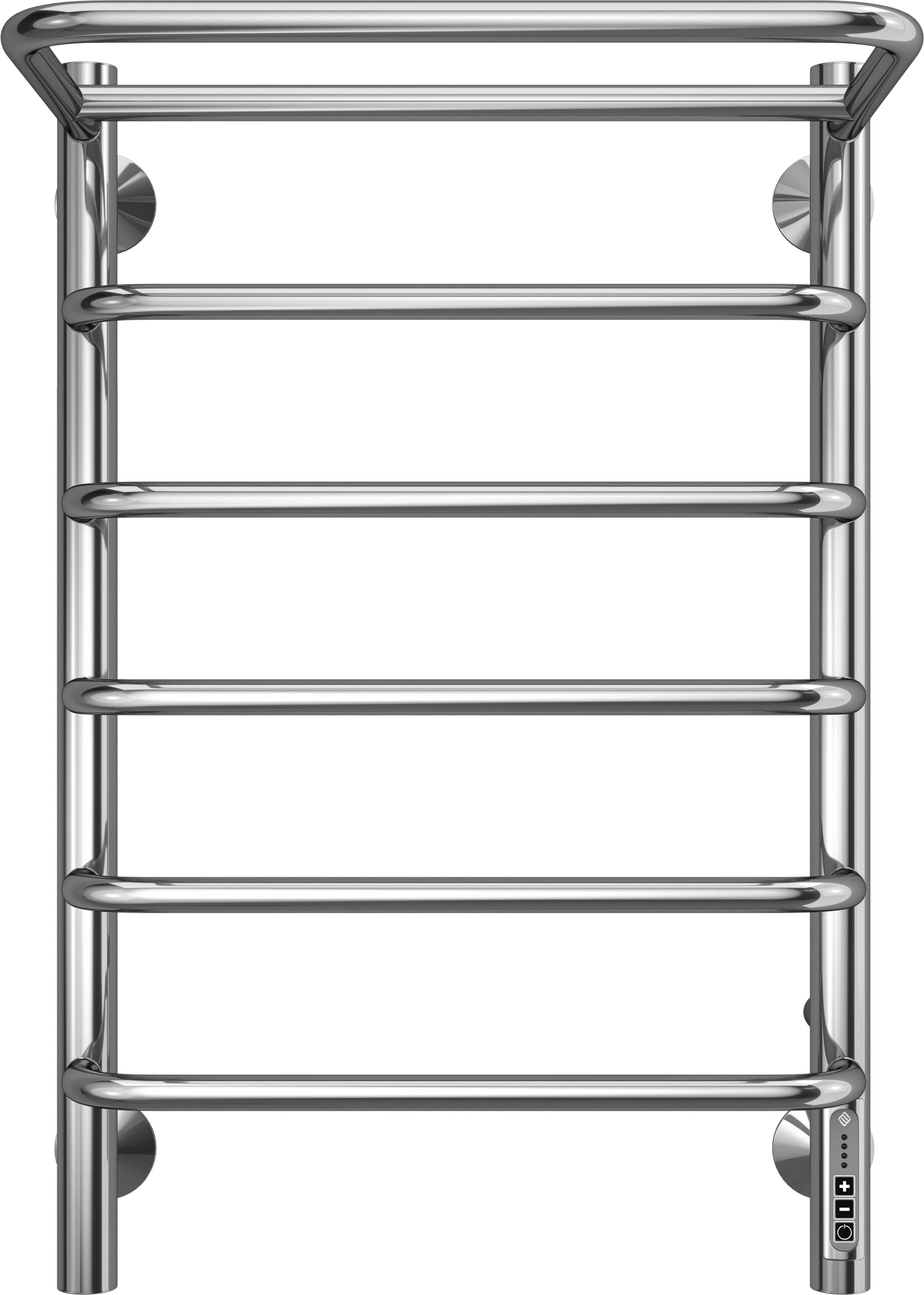 Электрический полотенцесушитель Terminus Полка П6 400х650 с полкой Хром 4670078531421 - 0