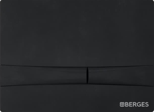 Система инсталляции для унитазов Berges Wasserhaus Novum с кнопкой смыва, черная 040255 - 4