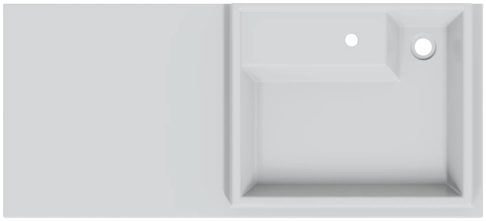 Раковина над стиральной машиной Санта Юпитер 110 R белый 900132 - 2