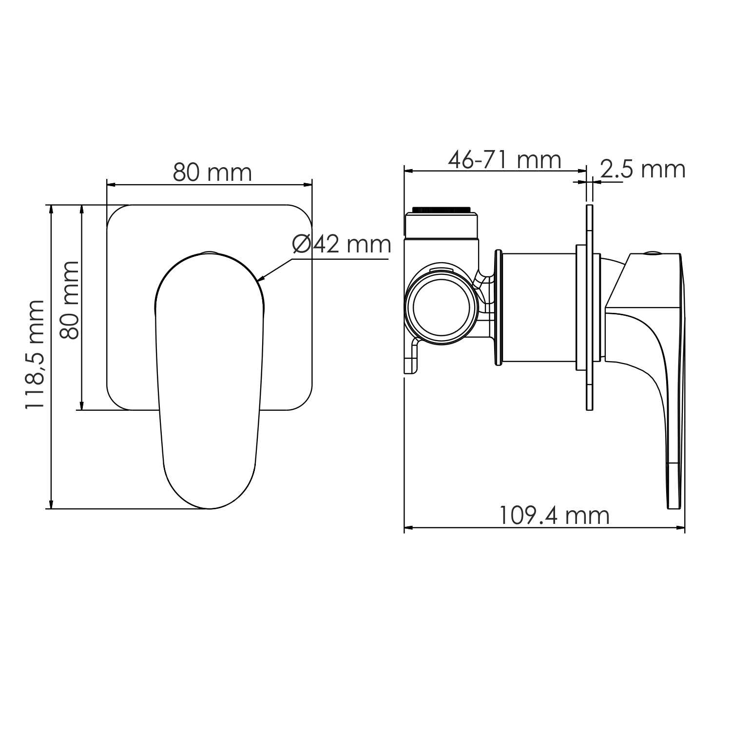 Asphe 7751 Смеситель для душа - 2