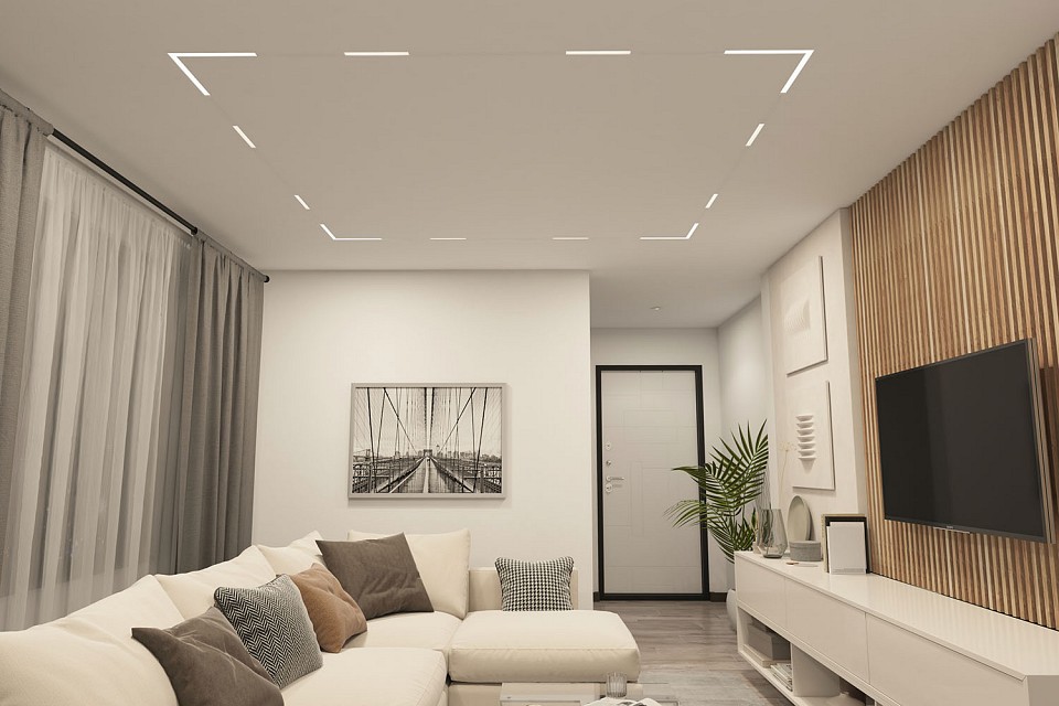 Трековый светодиодный светильник Denkirs Smart Linear DK8014-WH - 4