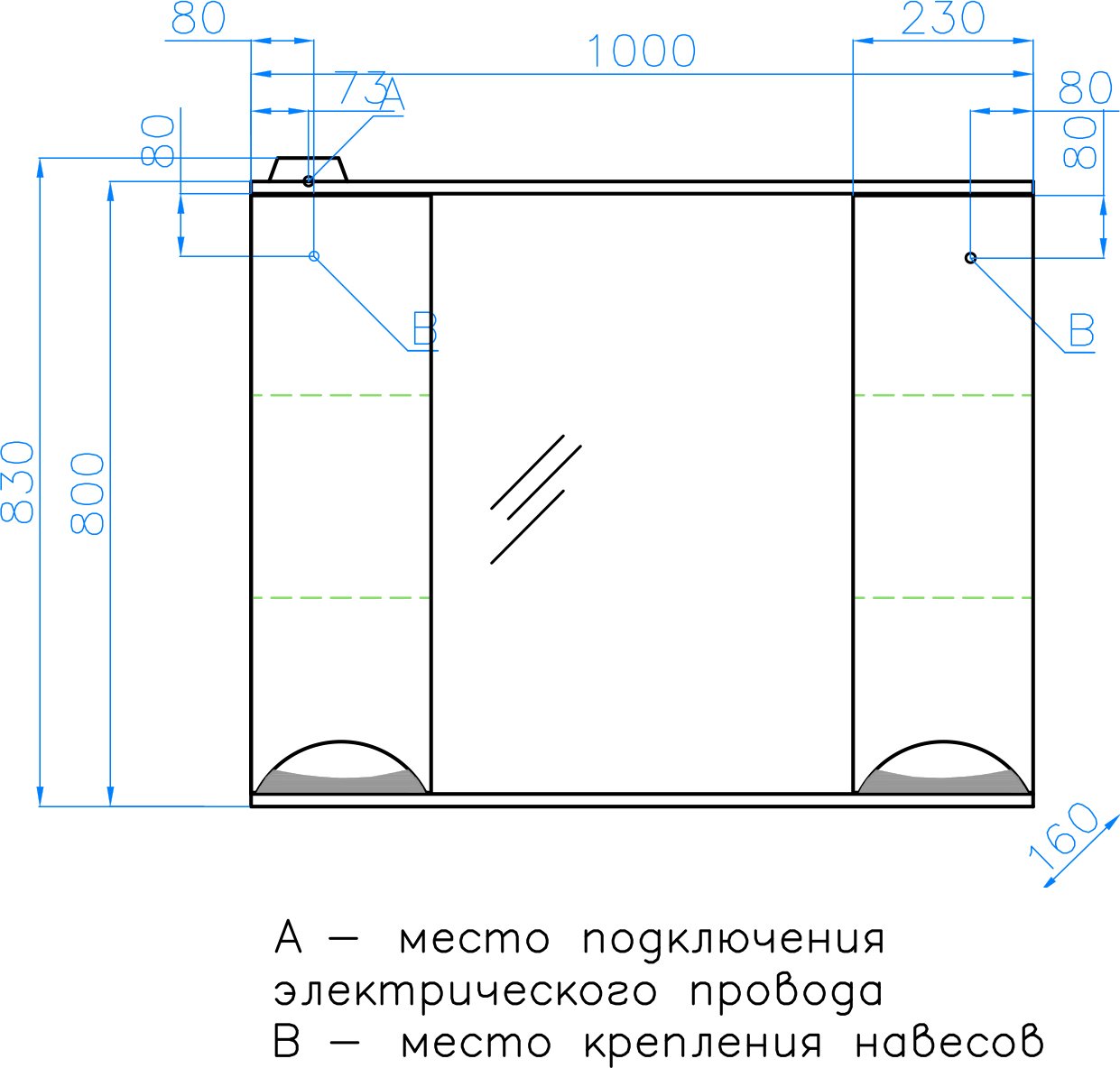 Мебель для ванной Style Line Жасмин 100 белая - 8