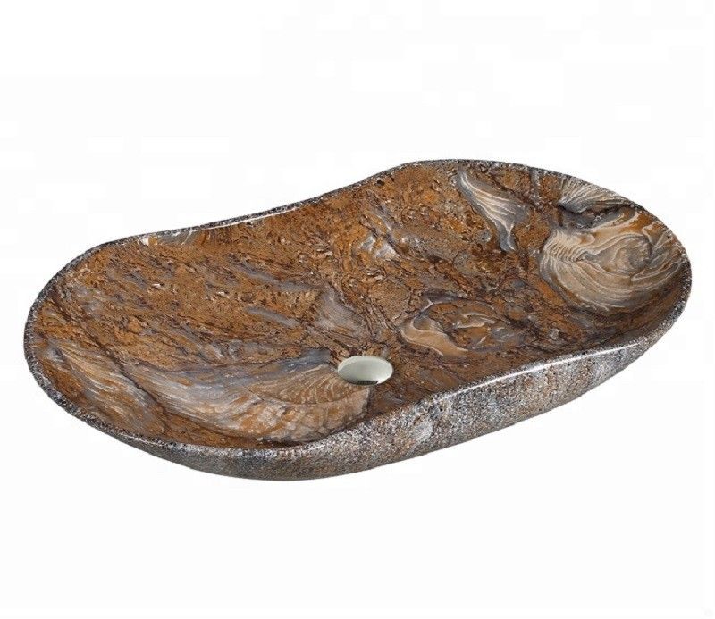 Раковина накладная CeramaLux MNC 66 см под камень/белый, серый  503 - 3