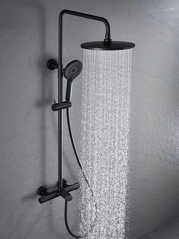 Душевая стойка Vincea Esse черный матовый VSFS-1E1TMB - 2