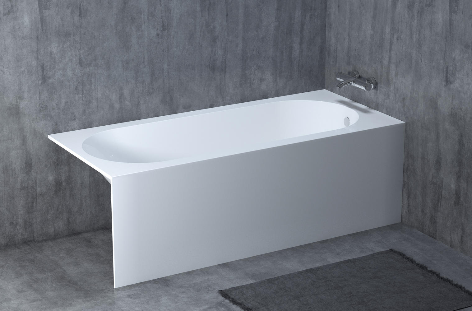 Ванна из искусственного камня Salini Ornella 170x75 102421M S-Stone, матовый - 6