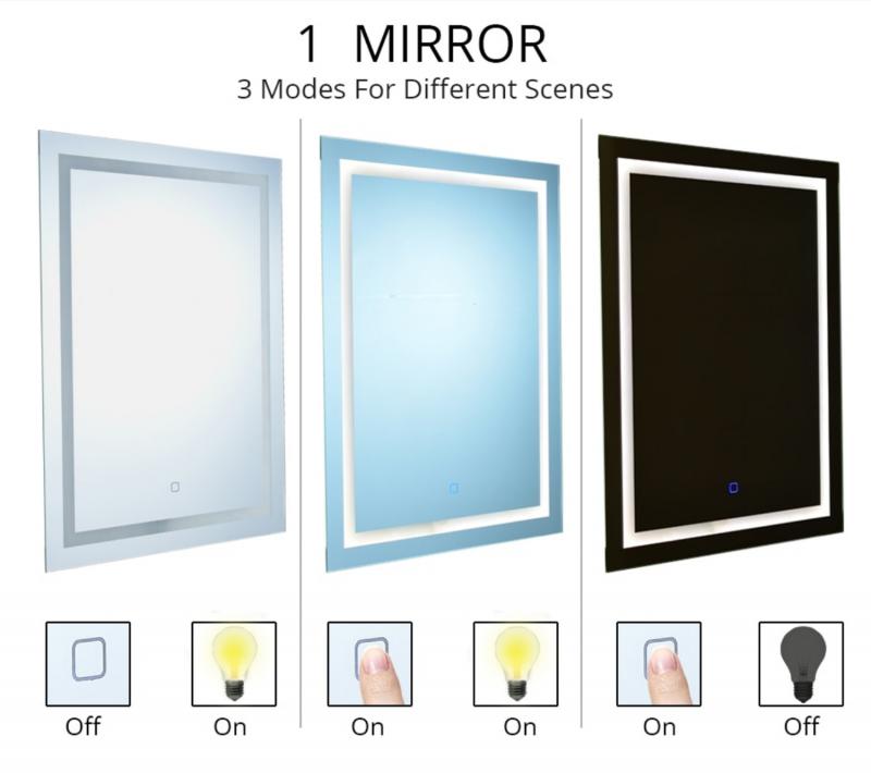 Зеркало с подсветкой Gappo G601 - 4