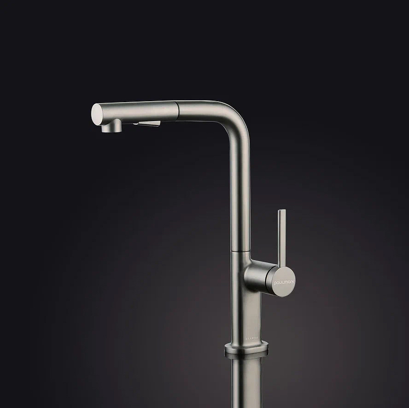 Смеситель для кухни Paulmark Neo сталь Ne214419-Ni - 1