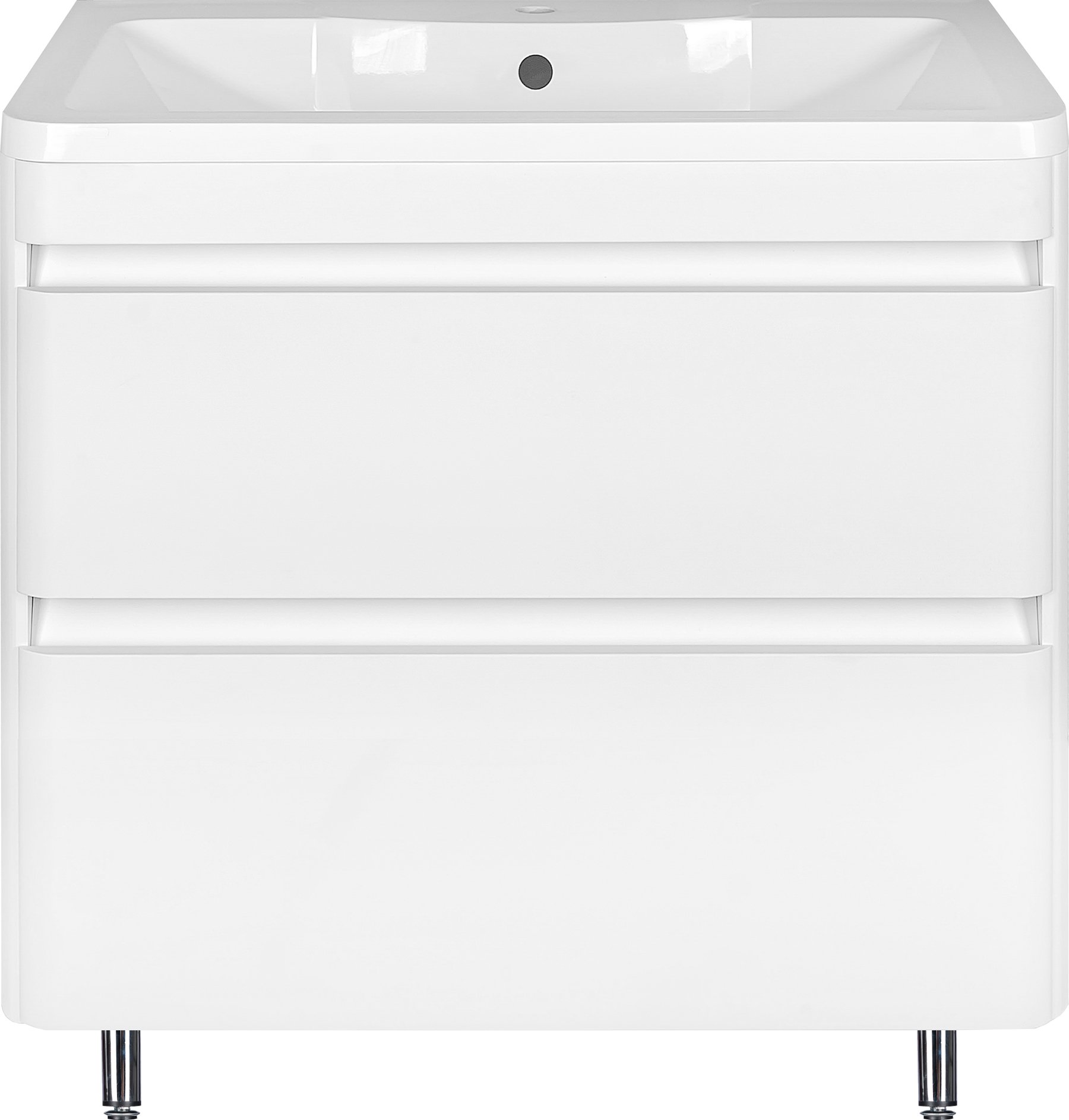 Мебель для ванной Style Line Атлантика 80 Люкс Plus, напольная, белая - 2