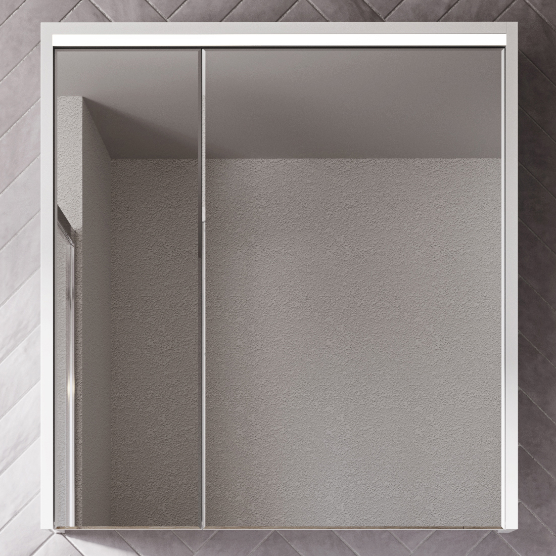 Зеркало-шкаф STWORKI Хельсинки 80 с подсветкой светодиодной, белое,
прямоугольное, российское 1A231602HI010 - 0