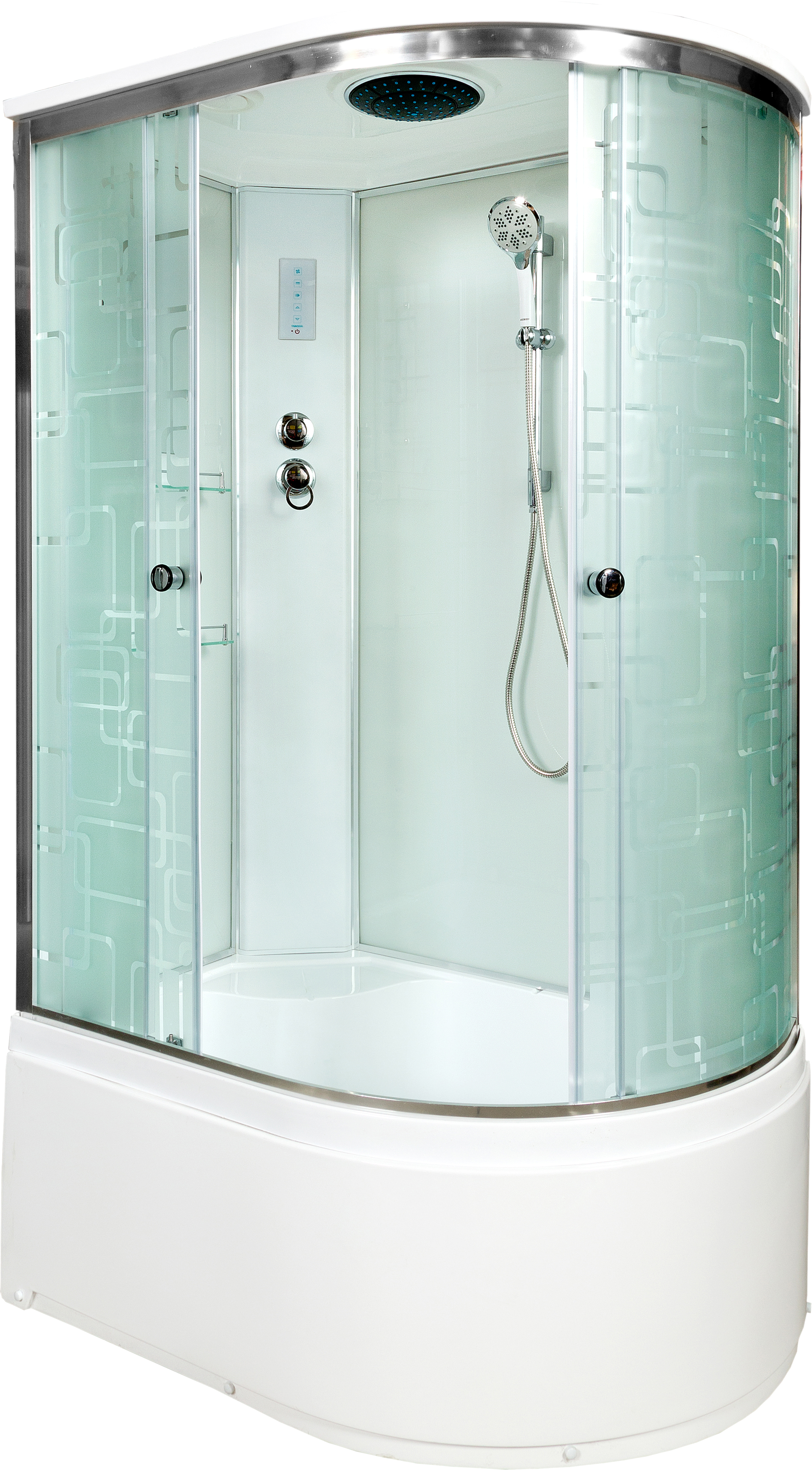 Душевая кабина DETO EM4511LEL с высоким поддоном, с сиденьем - 0