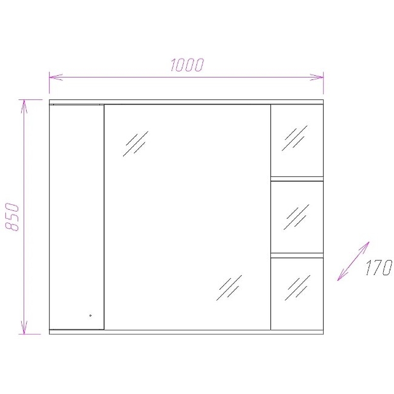 Комплект мебели Onika Эльбрус 100 белый  - 5