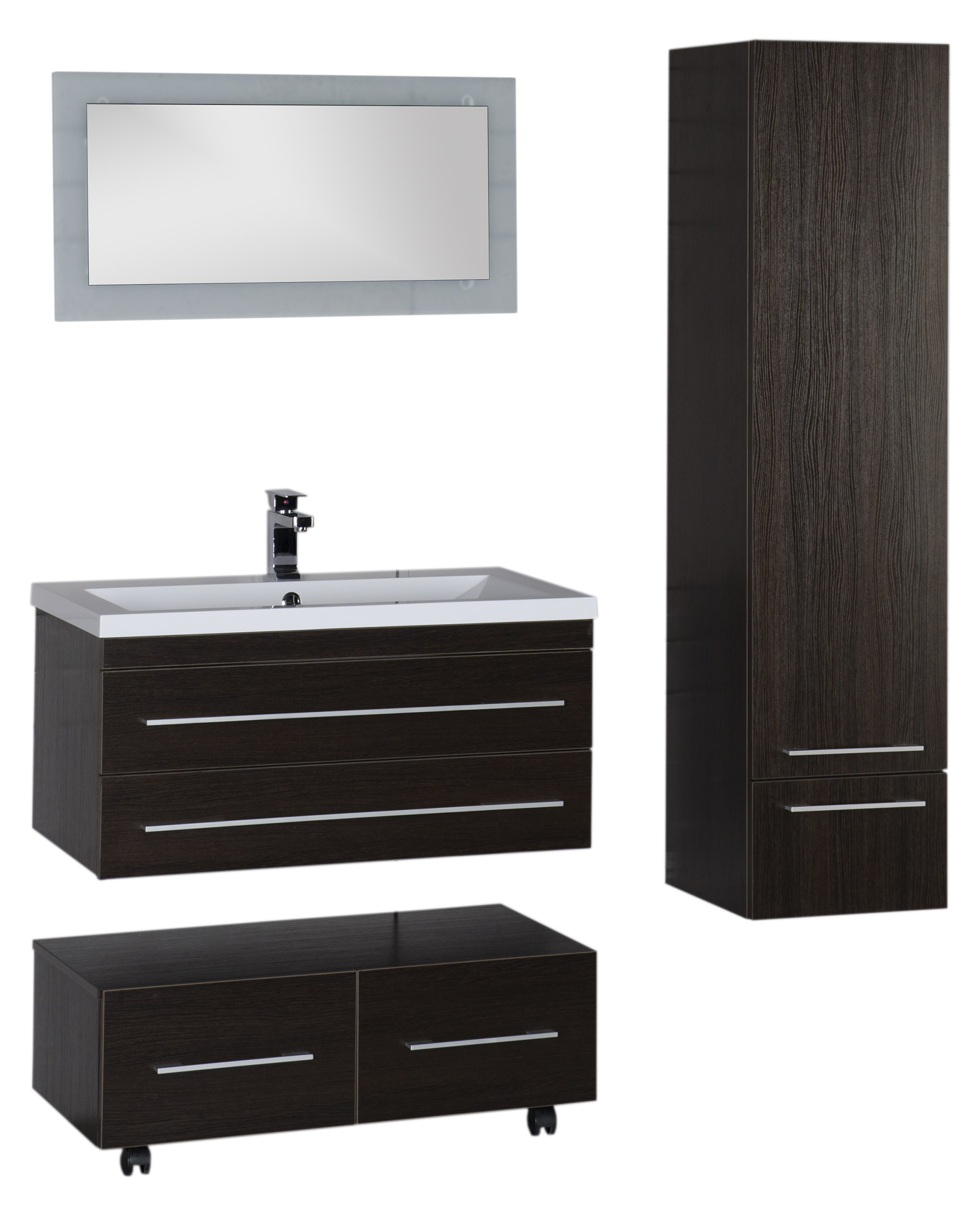 Тумба Aquanet Нота 90 подкатная венге 00170748 - 20