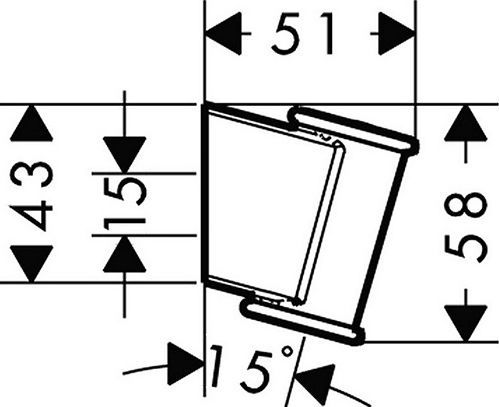 Настенный держатель Hansgrohe Porter'Classic 28324000 - 1