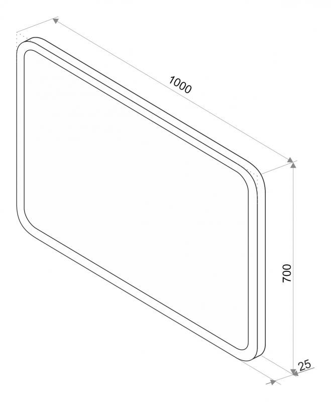 Зеркало Misty Стайл D1 100 ЗЛП244 - 1