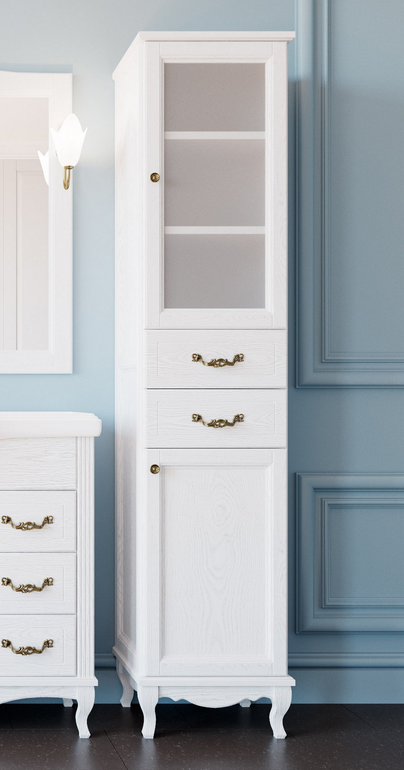 Шкаф-пенал ValenHouse Эллина 41.5 см  E40_КБRБ - 0