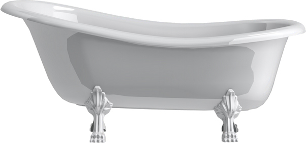 Ванна из искусственного камня Астра-Форм Роксбург ножки белые 100-68 - 0