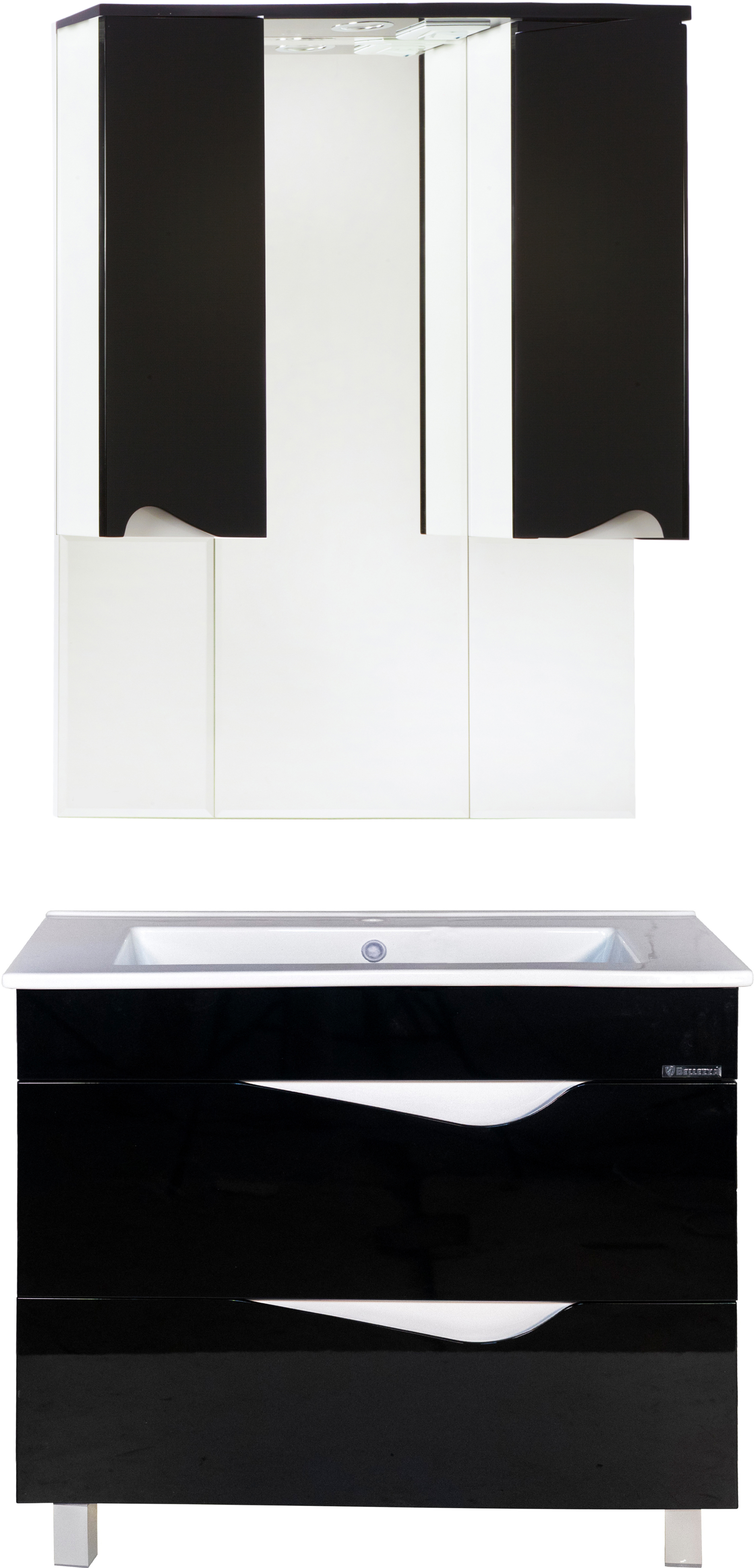 Тумба для комплекта Bellezza Эйфория 105 черная 4639118660040 - 1
