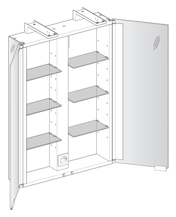 Зеркало-шкаф Keuco Royal Universe 80 см  12703171301 - 3