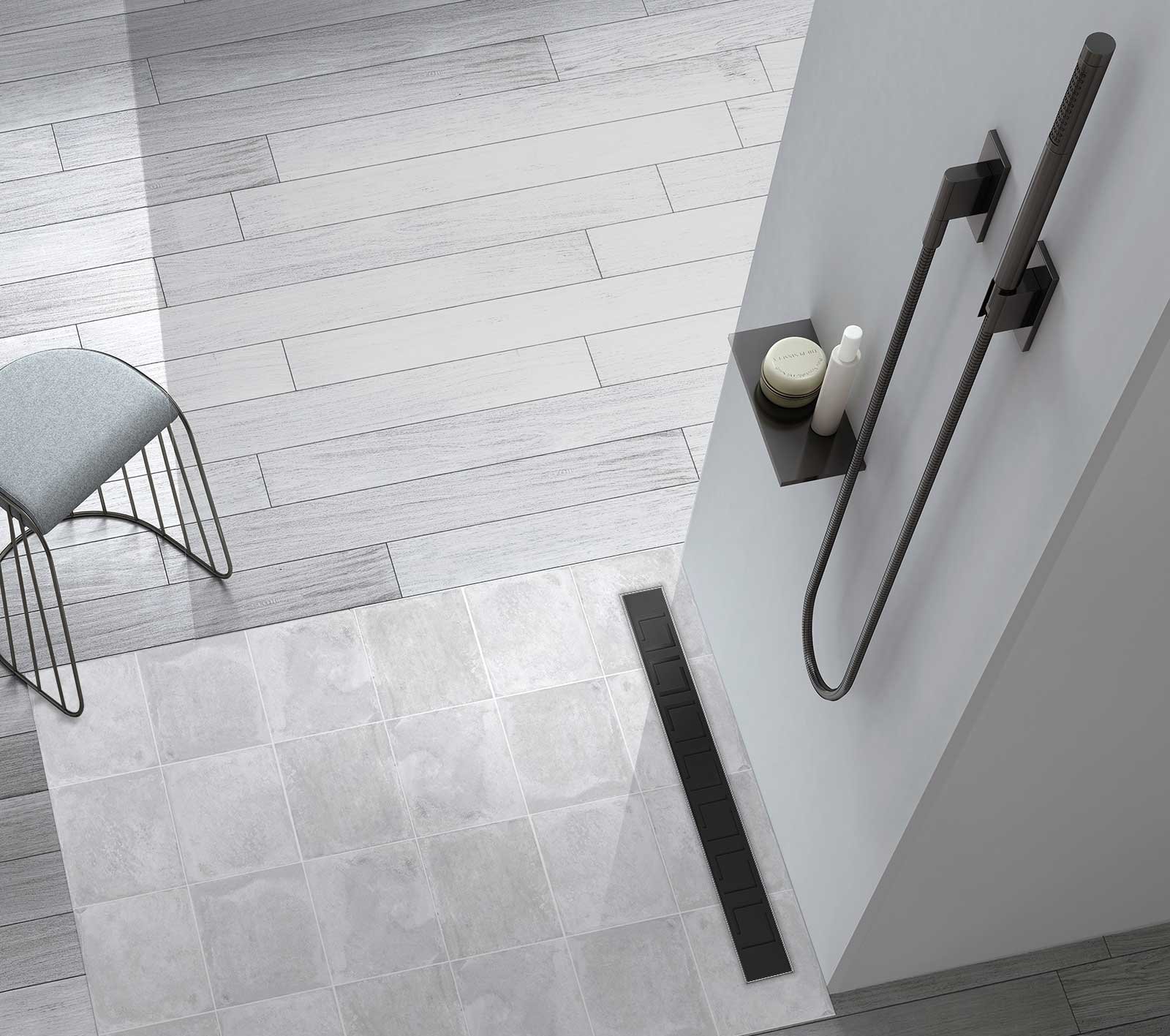 Душевой лоток Vincea Say Optima SAY.601.60.B.M.S.BLOK 60 см, матовый черный - 1