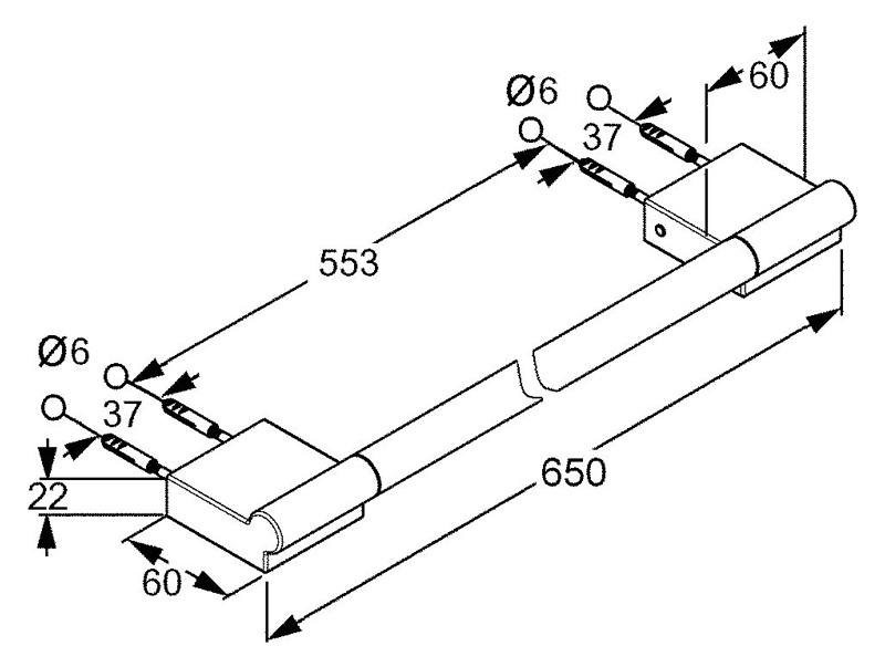 Полотенцедержатель Kludi A-XES  4898005 - 4