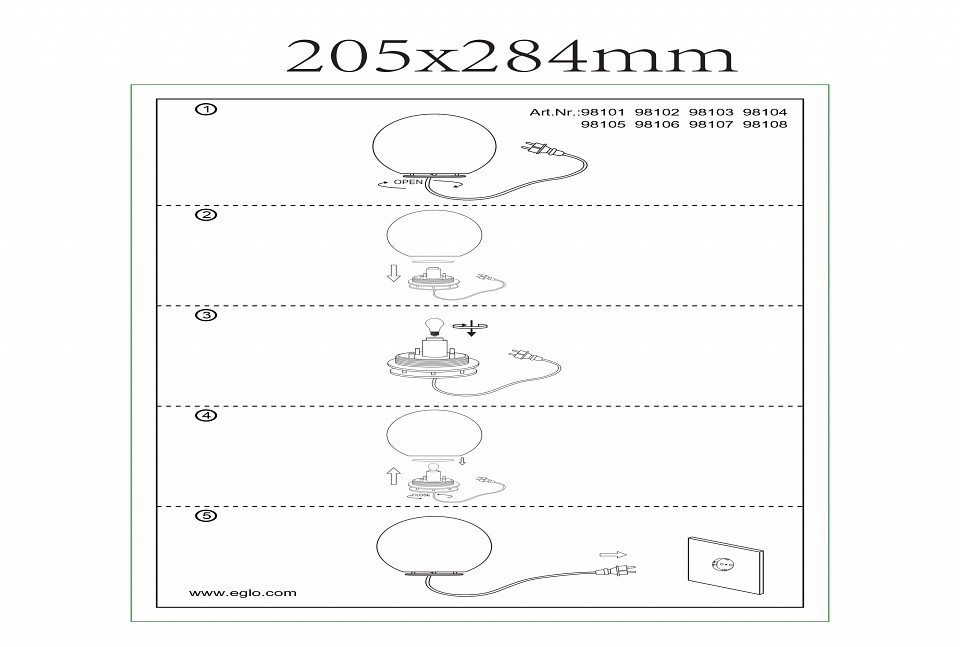 Шар световой Eglo ПРОМО Monterolo 98104 - 2