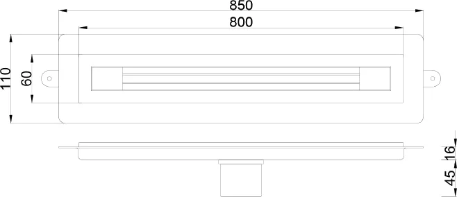 Душевой лоток Armadi Art Infinity 80 золото матовый 981-80-MG - 7