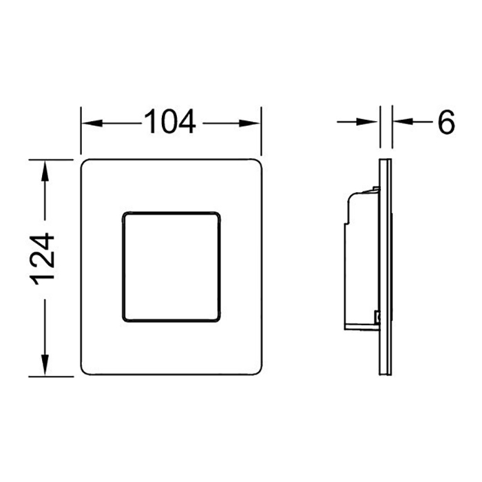 TECEsolid Urinal, сталь, черный матовый 9242435 - 1