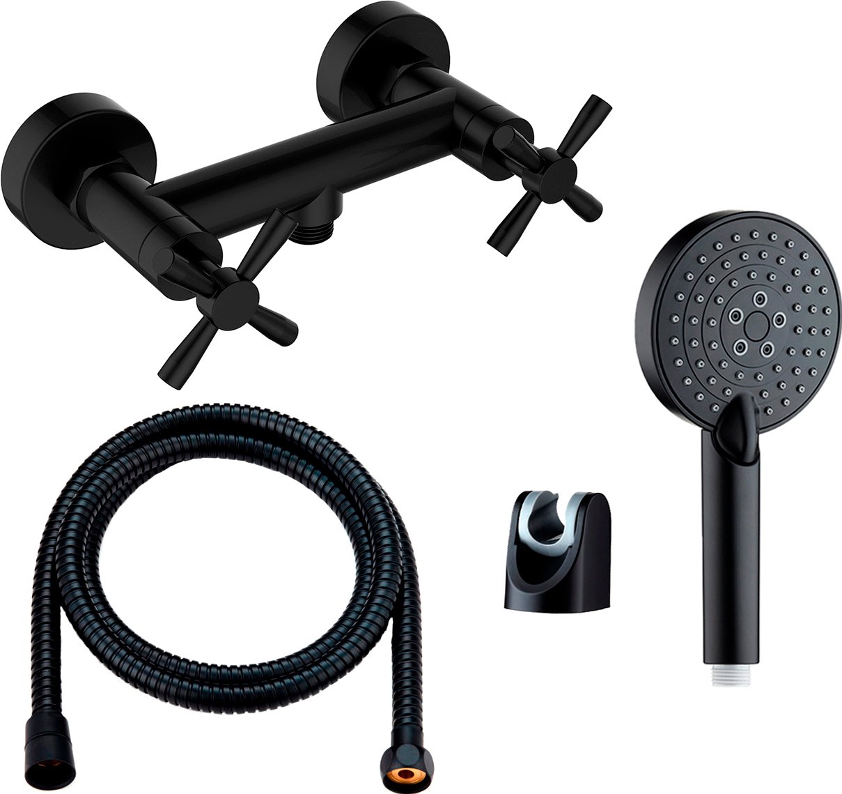 Смеситель Orange Mia для душа, матовый черный M34-320b - 0