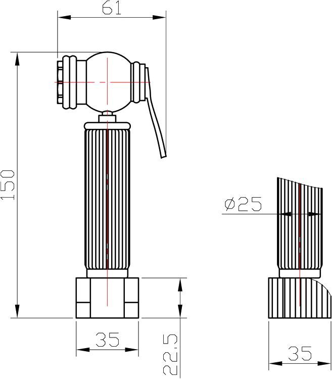 Гигиенический душ Zorg Antic AZR 3 LB SL - 3