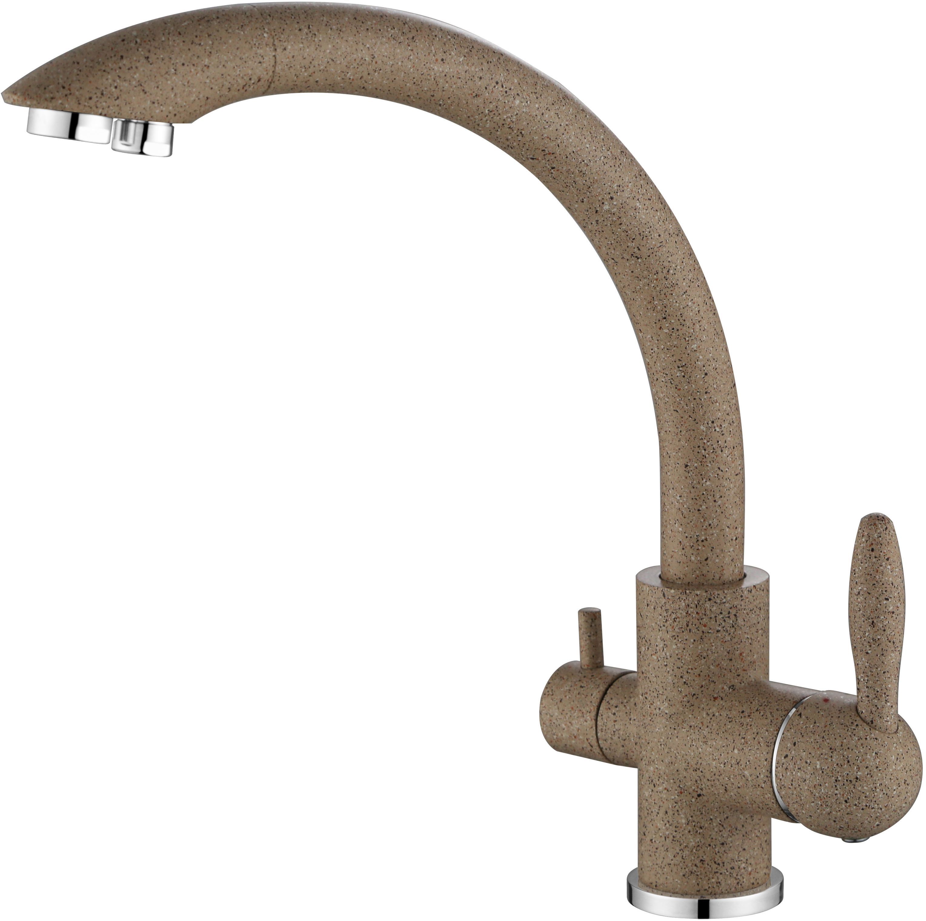 Смеситель Paulmark Essen для кухонной мойки, песочный Es213001-302 - 0