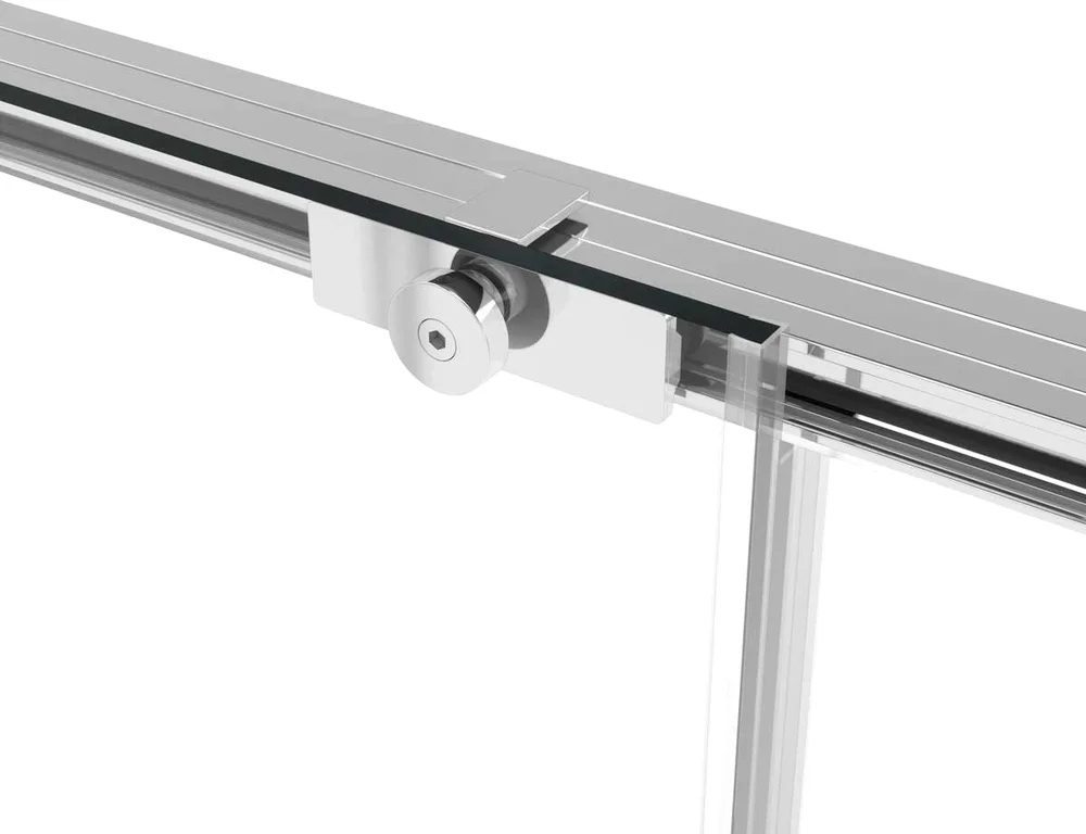 Душевая дверь Vincea Slim Soft 100х200 профиль хром стекло прозрачное VDS-1SS100CL - 6