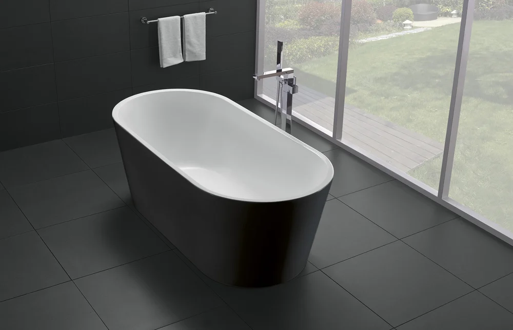 Акриловая ванна BelBagno 180х80 черный, матовый  BB71-1800-NERO-W0 - 1