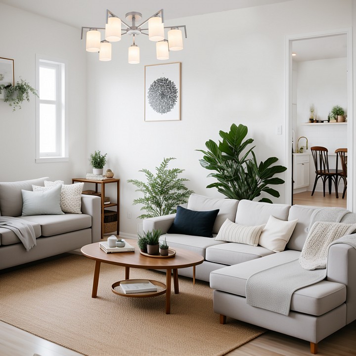 Люстра на штанге Escada Style 1142/7P Silver - 2