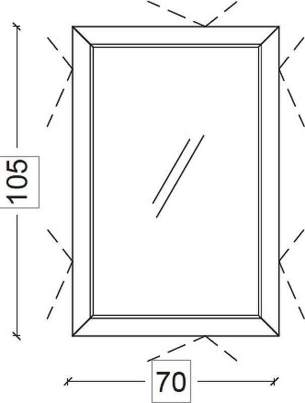 Зеркало с подсветкой Armadi Art Dolce 105х70 золото 567-Foil - 5
