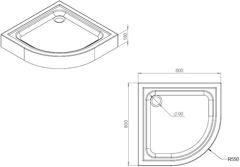 Поддон для душа AM.PM Gem W90T-401-080W 80x80 - 3