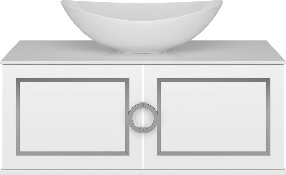 Тумба под раковину Brevita Steffany 105 белый  STEF-06105-01-01h - 0