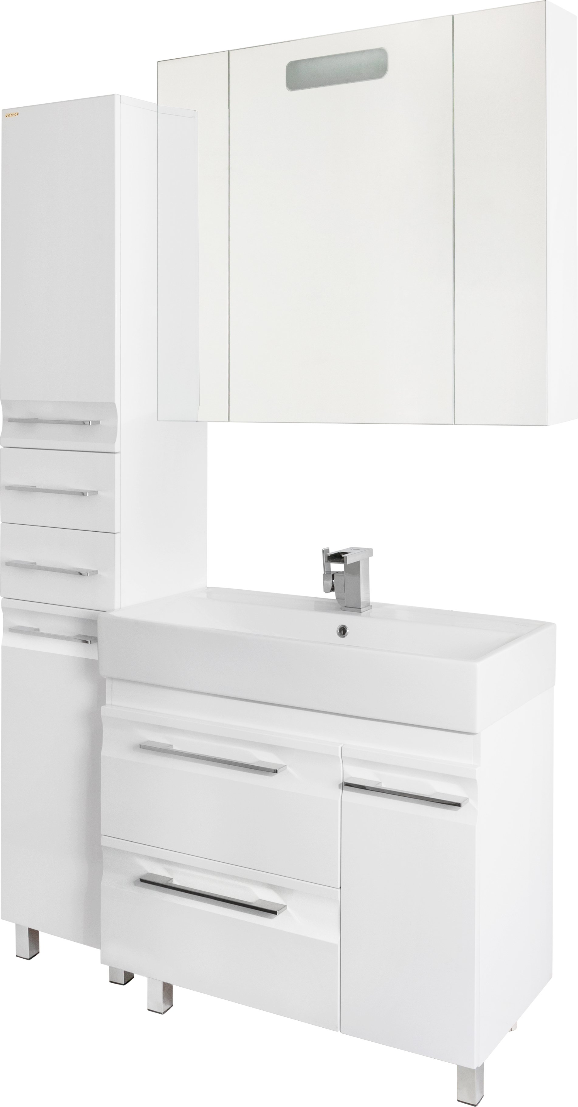 Шкаф-пенал Vod-Ok Мальта 35 L, белый 3833 - 1