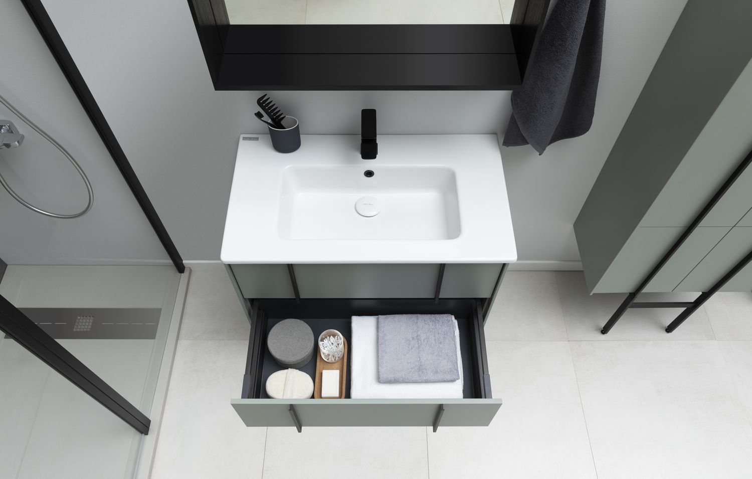 Тумба под раковину Allen Brau Reality 120 серо - зеленый матовый 1.32008.CGM - 12