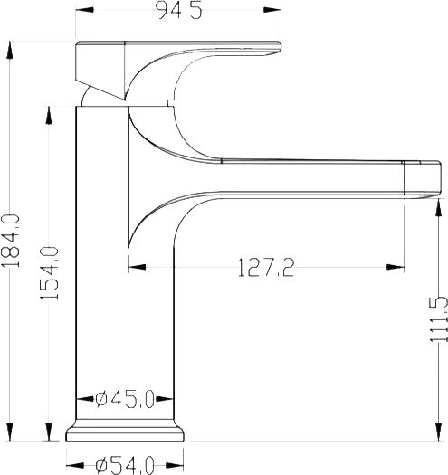 Смеситель Boheme Spectre 451-BR для раковины, бронза - 1
