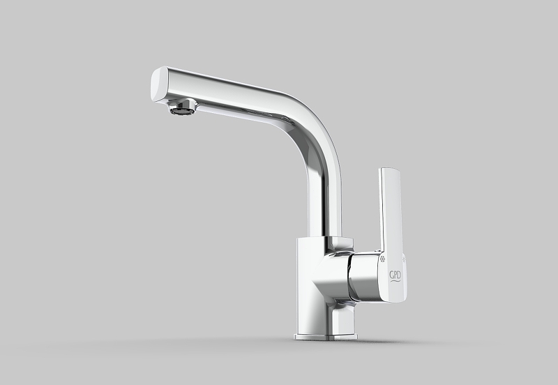 Смеситель для раковины GPD Pedra хром MTL160 - 11