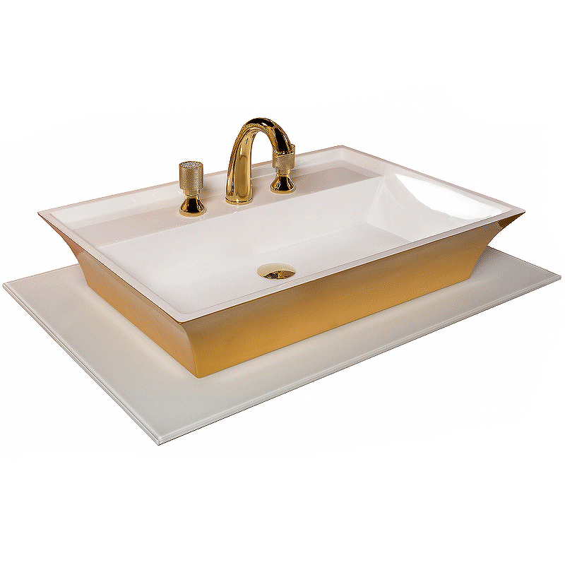 Столешница под раковину Armadi Art Lucido 80 белый 853-080-WH - 0