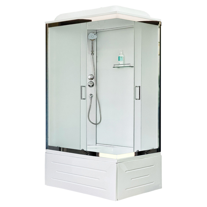 Душевая кабина Royal Bath BP 120х80 L профиль хром стекло матовое RB8120BP5-WC-CH-L - 0