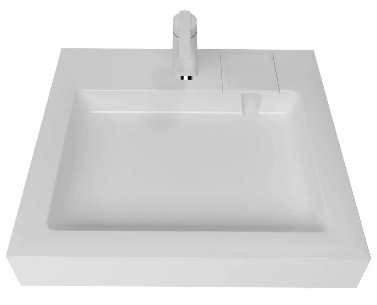 Раковина Stella Polar Солярис 60х60 на стиральную машину белый  SP-00000643 - 0