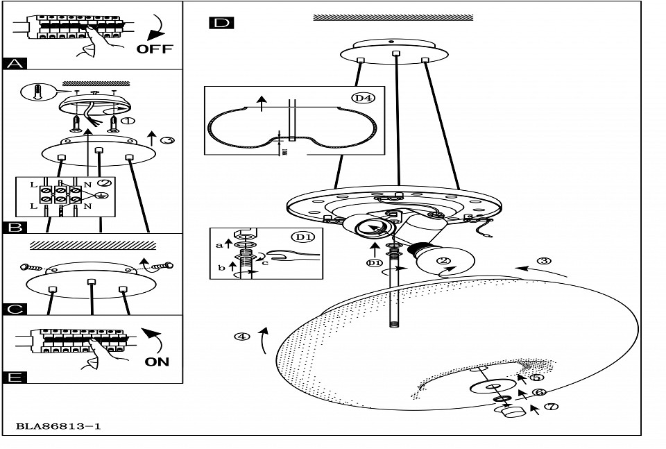 Подвесной светильник Eglo ПРОМО Optica 86813 - 1