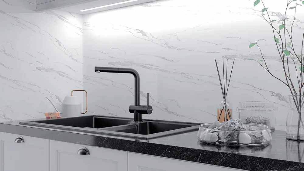 Смеситель Paulmark Dosse для кухонной мойки Do214418-401 - 1