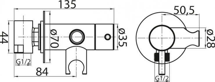 Гигиенический душ Cezares Articoli vari  CZR-DA1-01 - 1