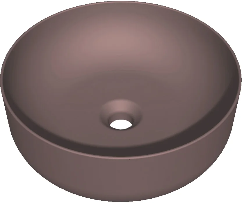 Раковина накладная Kerasan Nolita 40 бургундский матовый  534475 - 0