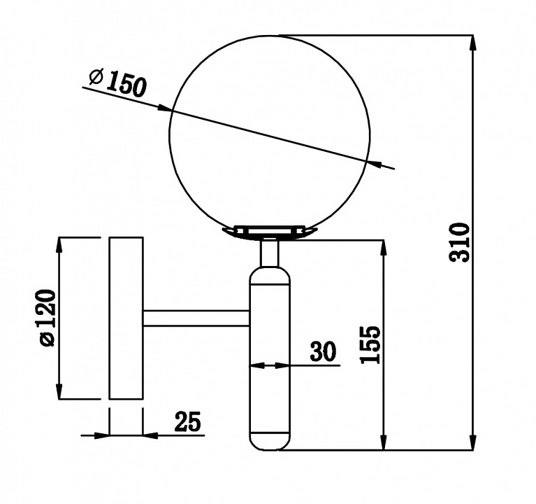 Бра Freya Zelda FR5122WL-01BS - 1