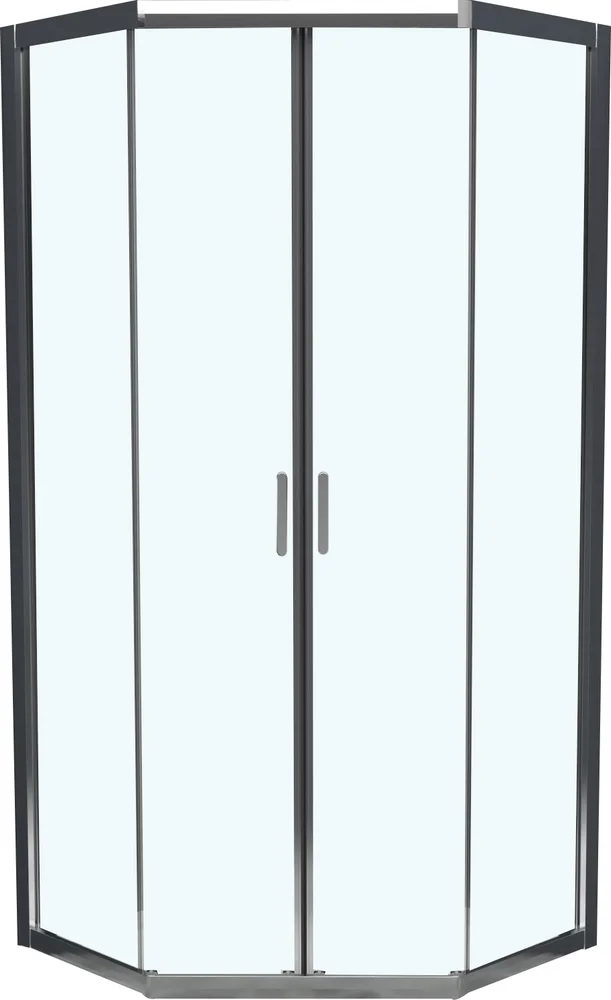 Душевой уголок BelBagno Uno 90х90 хром  UNO-195-P-2-90-C-Cr - 1