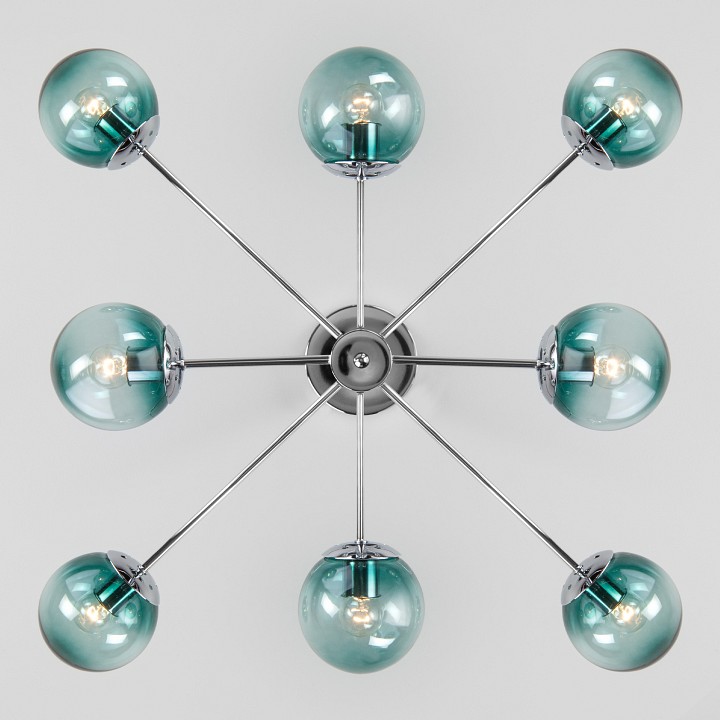 Люстра на штанге Eurosvet Ascot 30166/8 хром - 1